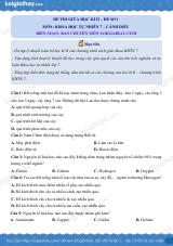Đề thi giữa kì 2 KHTN 7 Cánh diều - Đề số 1